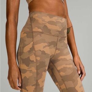 Lululemon Align HR 25” With Pockets Heritage Size 4 - 365 Camo  Beige (W5DVWS)